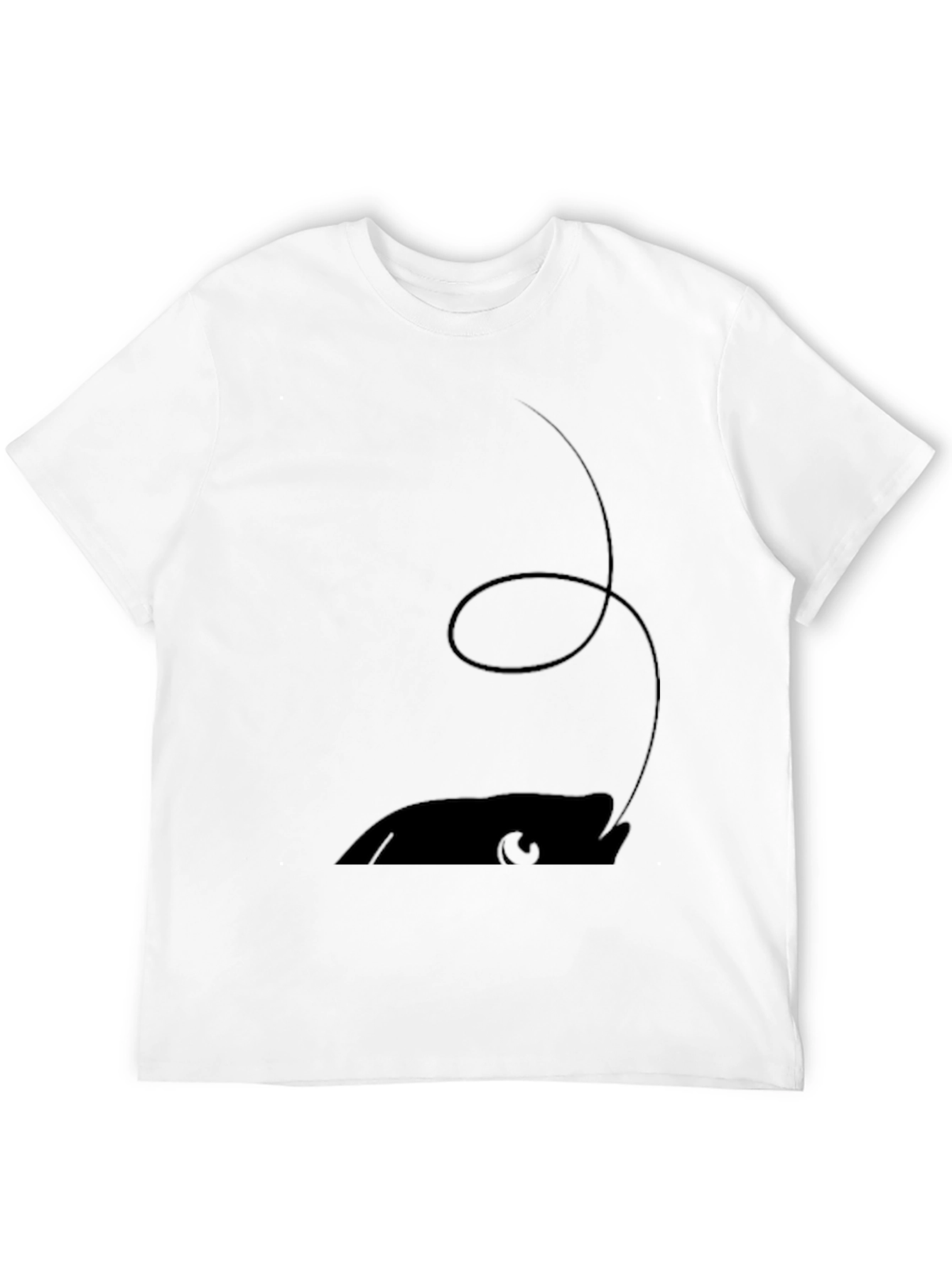 Mens Black Cartoon Mouse Tee