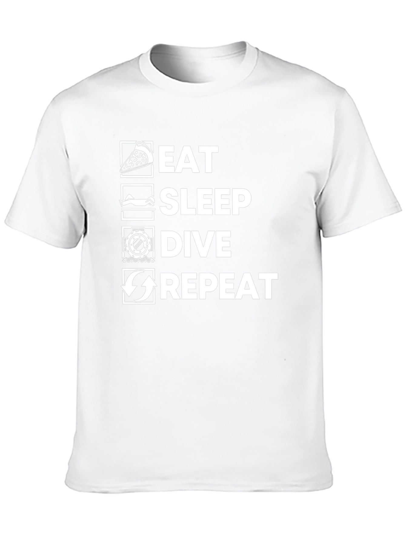Eat Sleep Dive Repeat Graphic Tee