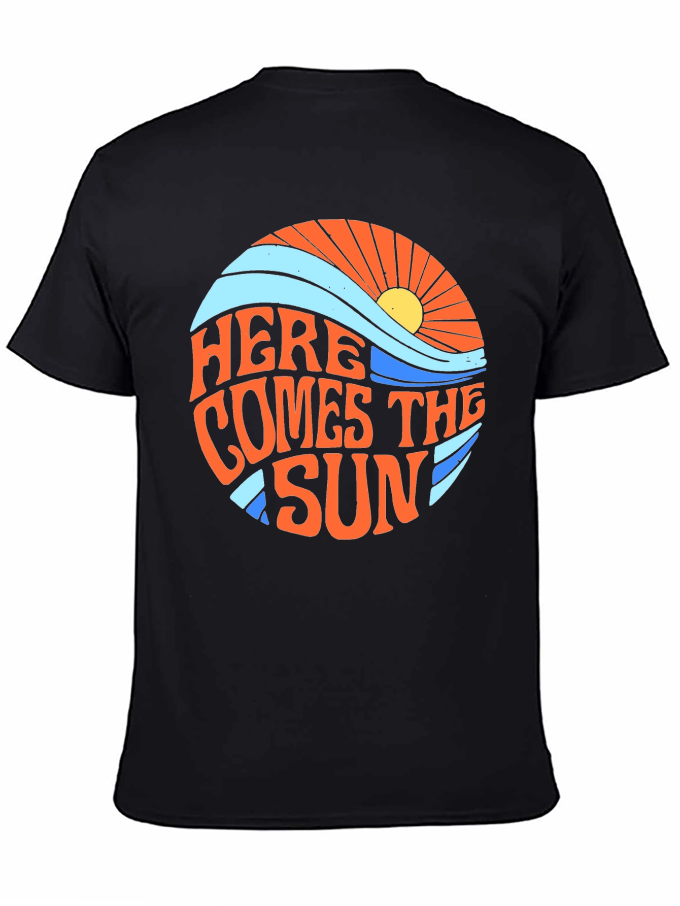 Here Comes The Sun Graphic Black Tee