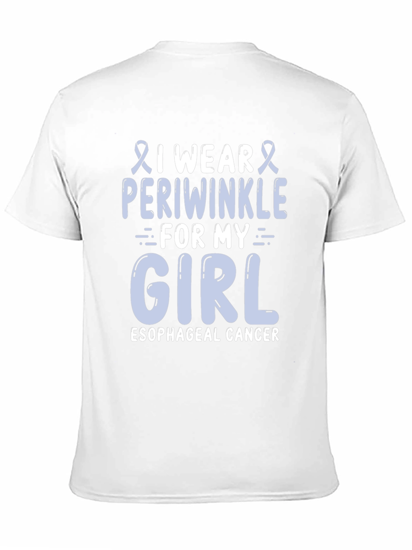 Esophageal Cancer Awareness T-Shirt - Periwinkle Ribbon