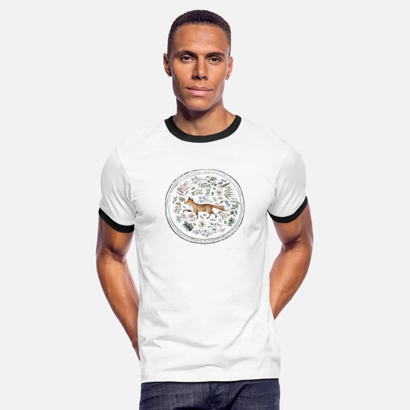 Blue Brown Fox Flowers Quote