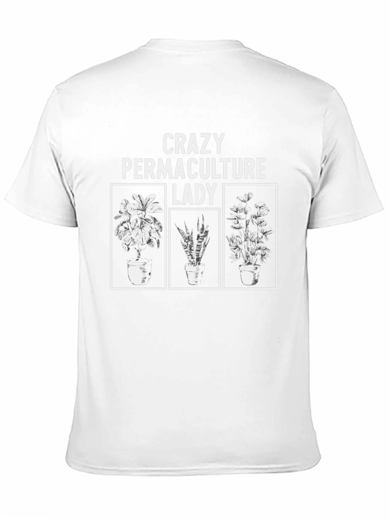 Crazy Permaculture Lady Black T-Shirt