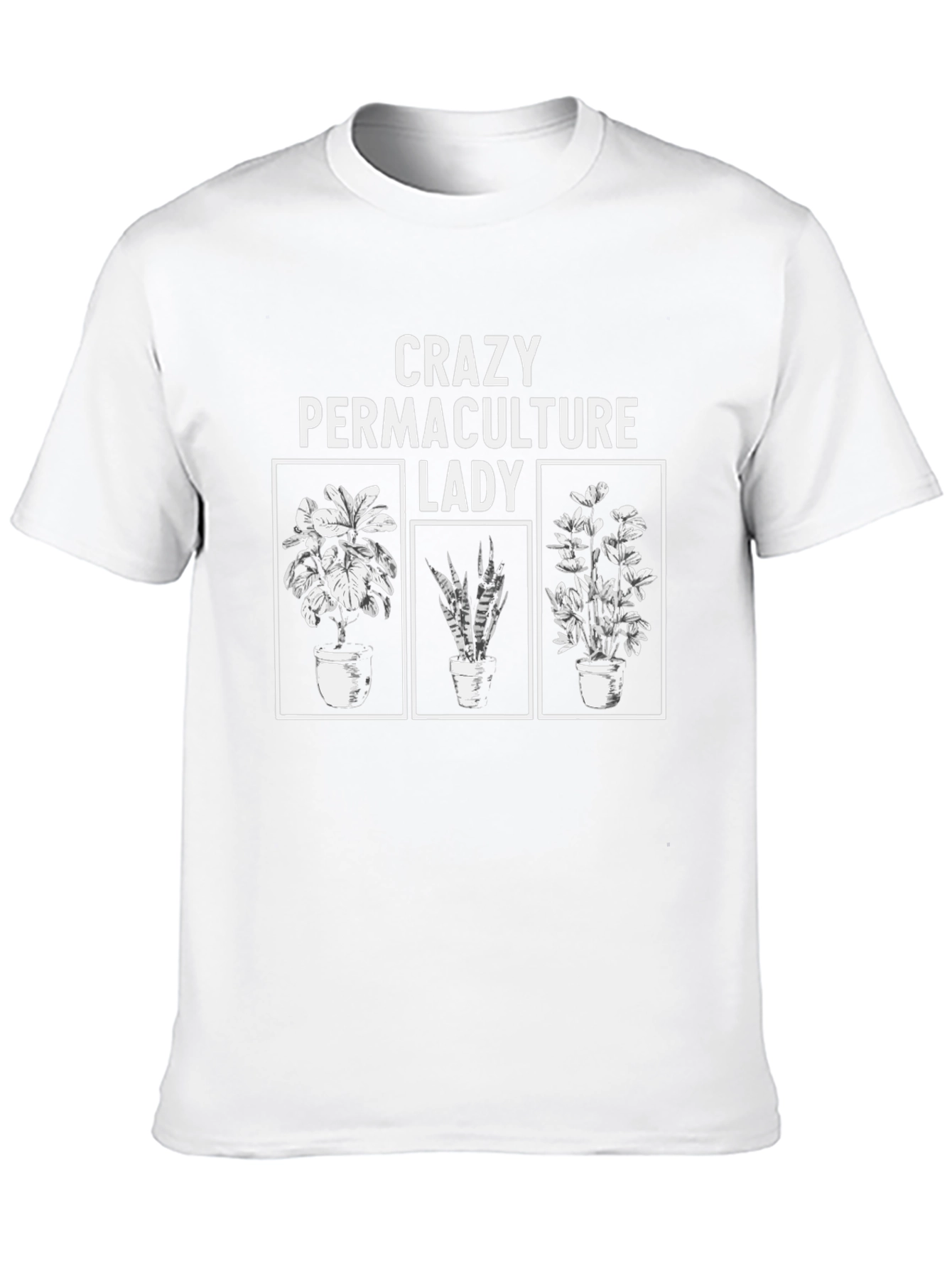 Crazy Permaculture Lady Black T-Shirt