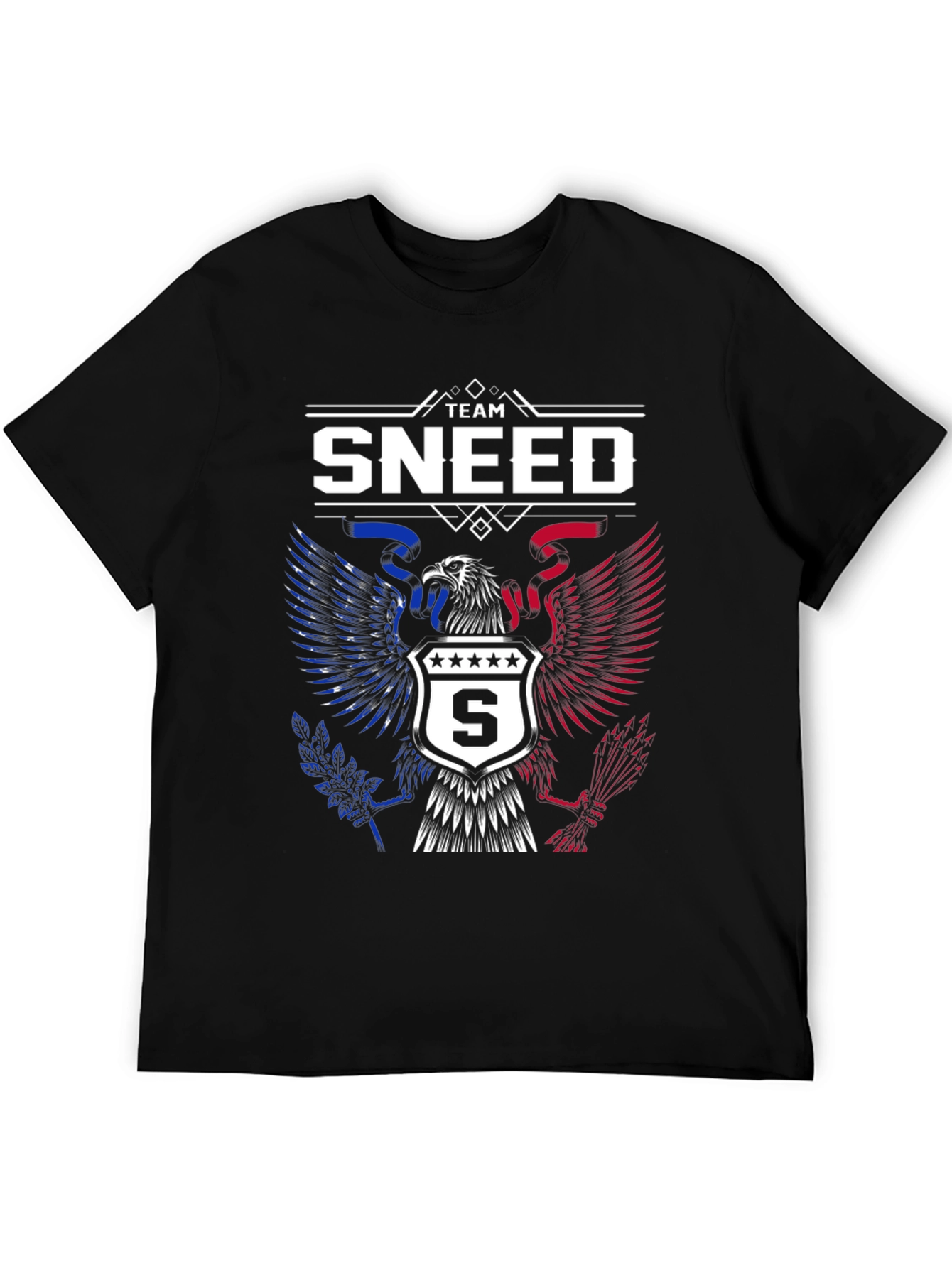 Team Sneed Patriotic Eagle Black T-Shirt