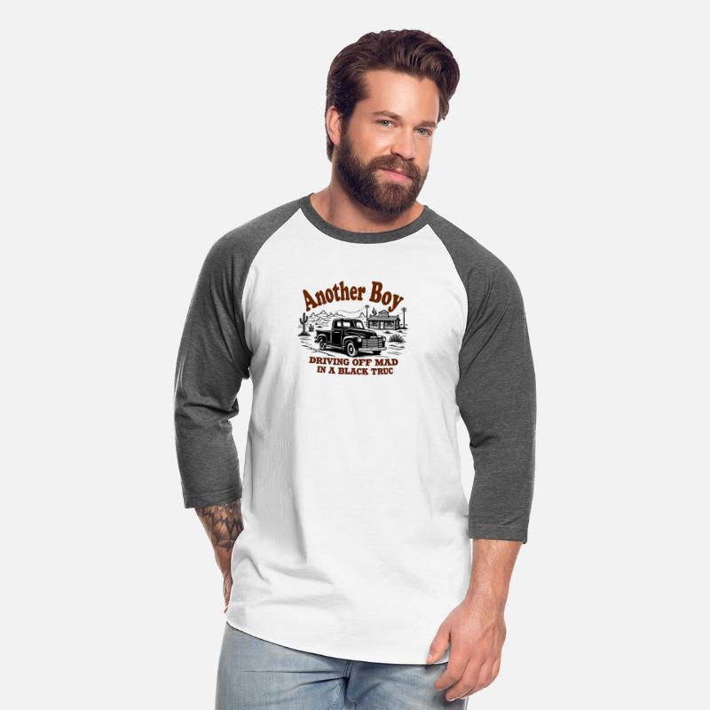 Boy Driving Off Mad Black Truck