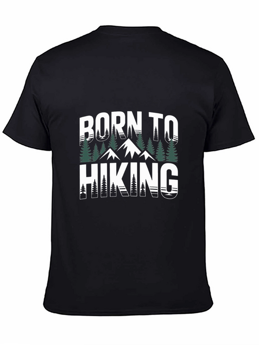 Born to Hiking Graphic Tee - Nature Lover T-Shirt