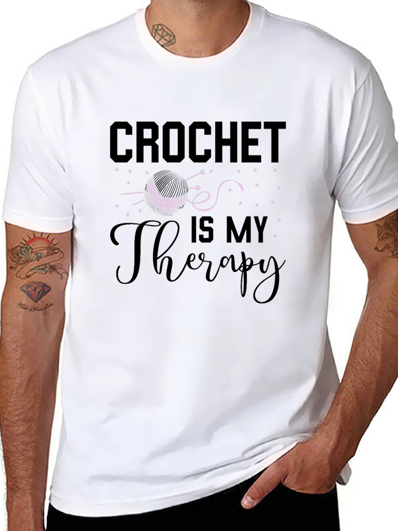 Crochet Is My Therapy Graphic Tee