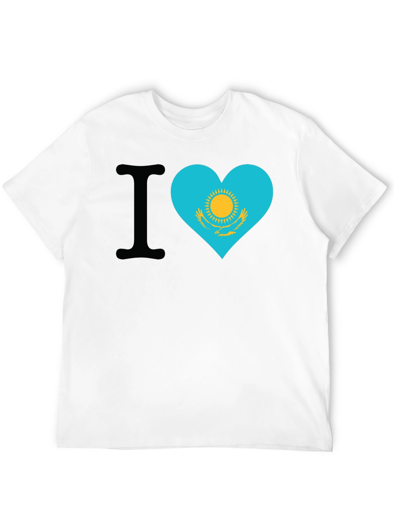 I Heart Kazakhstan Flag T-Shirt