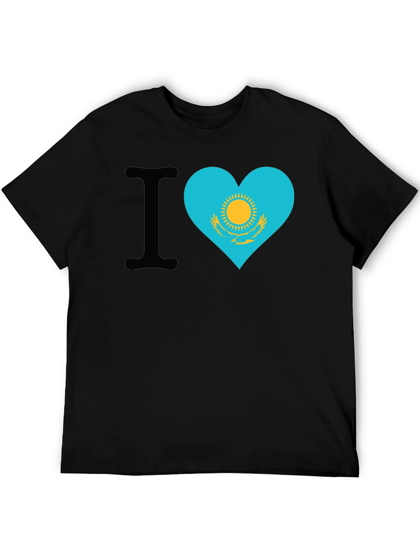 I Heart Kazakhstan Flag T-Shirt