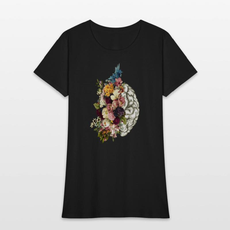 Brain Brain Flowers Anatomy Doctor Uniform