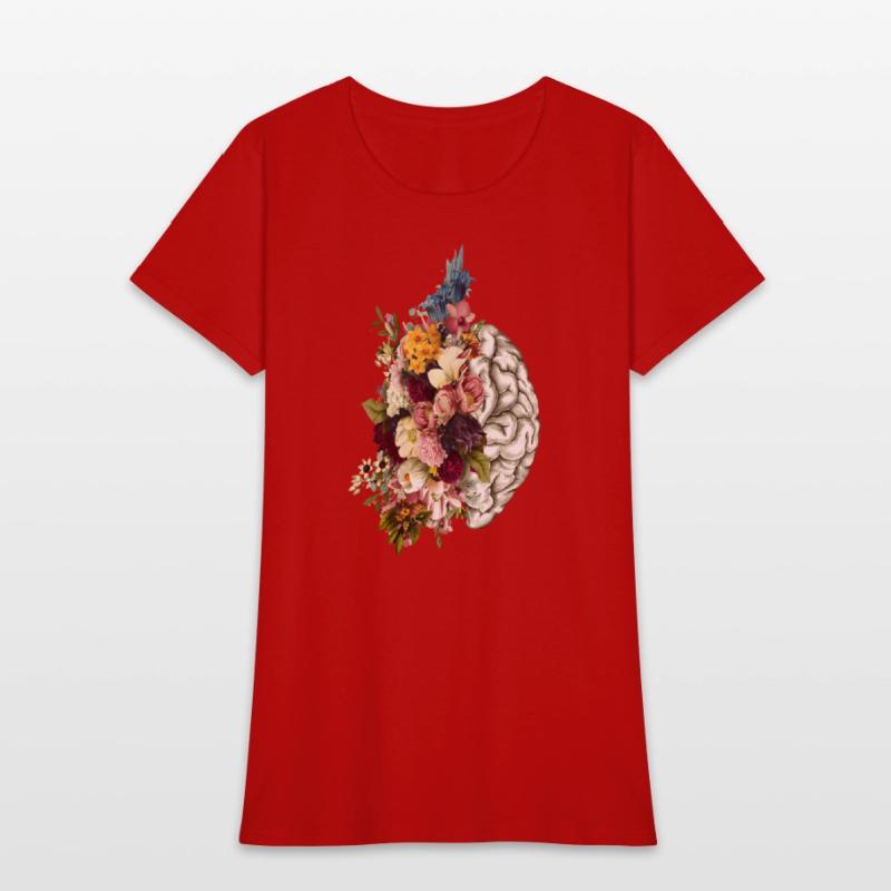 Brain Brain Flowers Anatomy Doctor Uniform