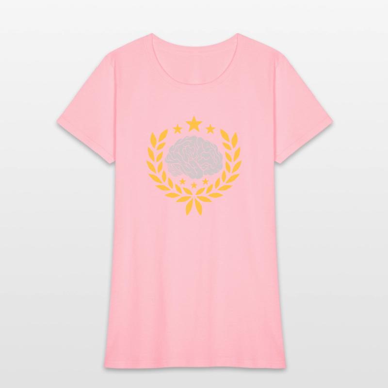 brain laurel wreath stars