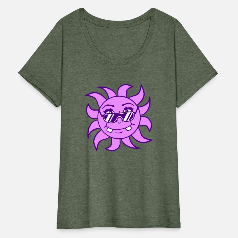 Bright Sun Funny Happy Face Smile Comic Cartoon