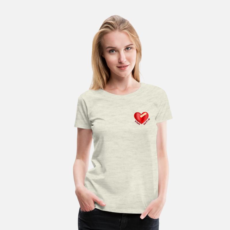 Broken heart healed with patch motivational quote