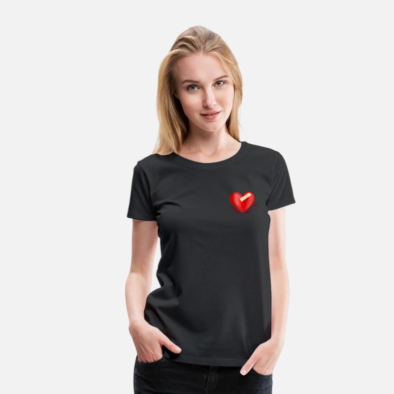 Broken heart healed with patch motivational quote
