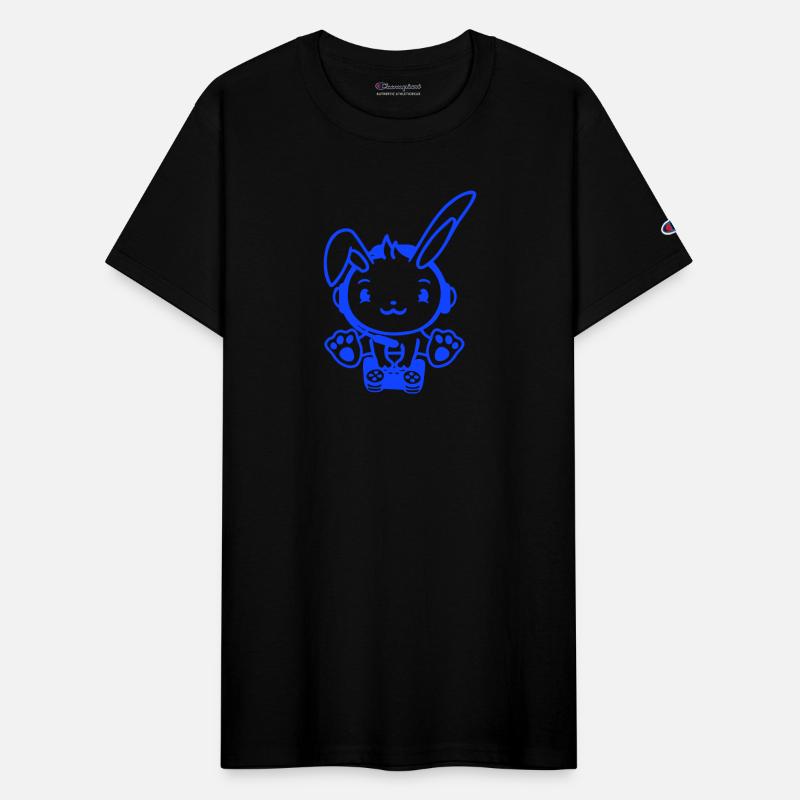Bunny Plays Controller Console Headset Gamer Nerd