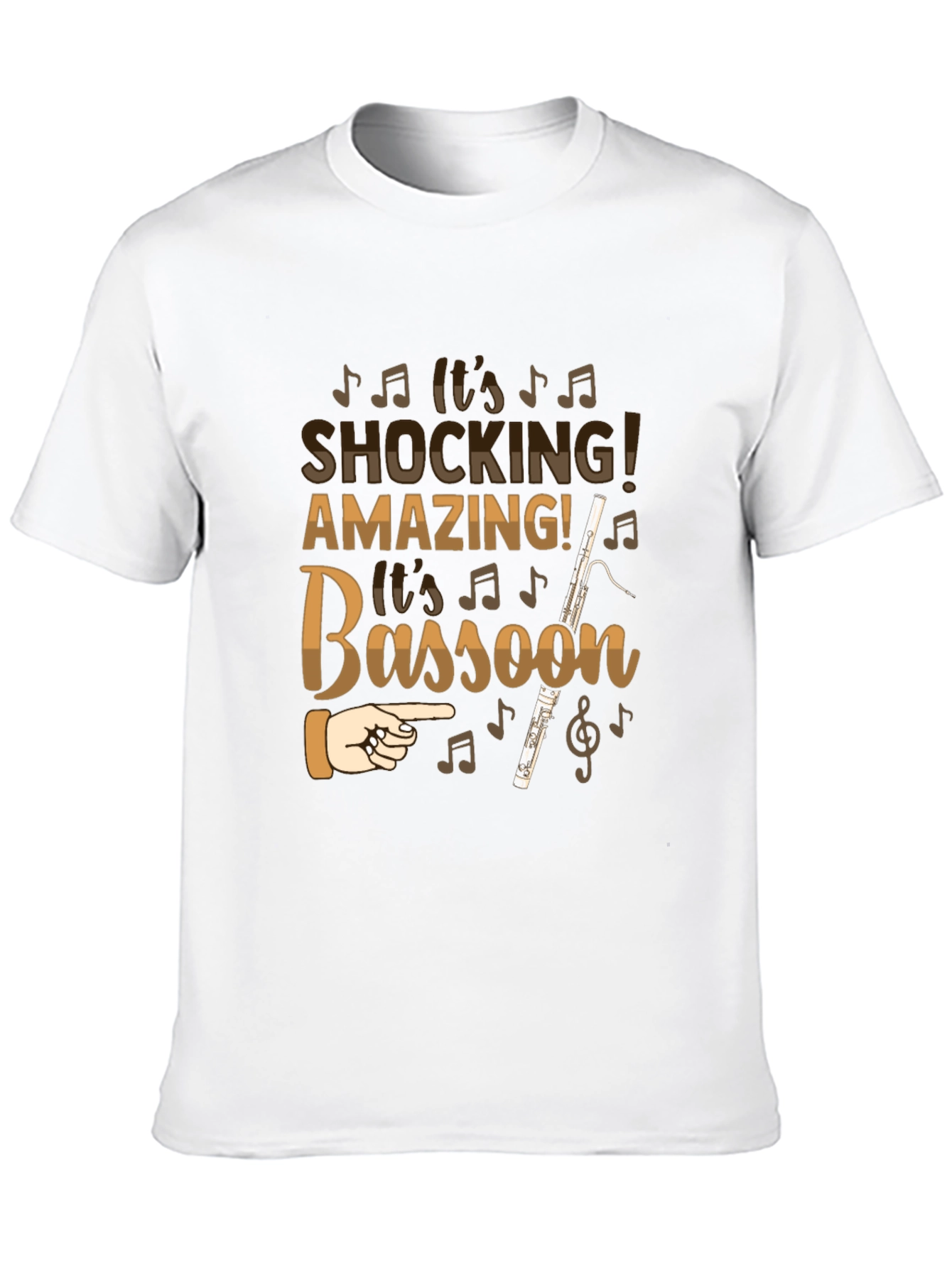 Shocking Bassoon Music Lover Graphic Tee