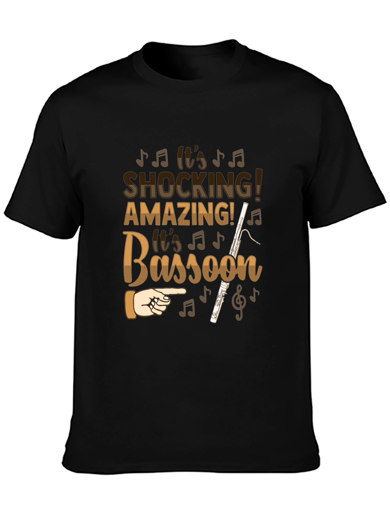 Shocking Bassoon Music Lover Graphic Tee