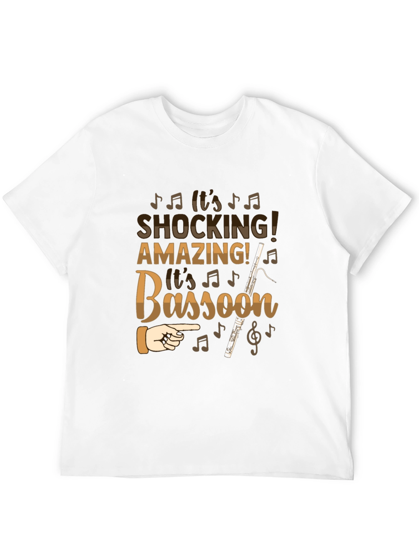 Shocking Bassoon Music Lover Graphic Tee