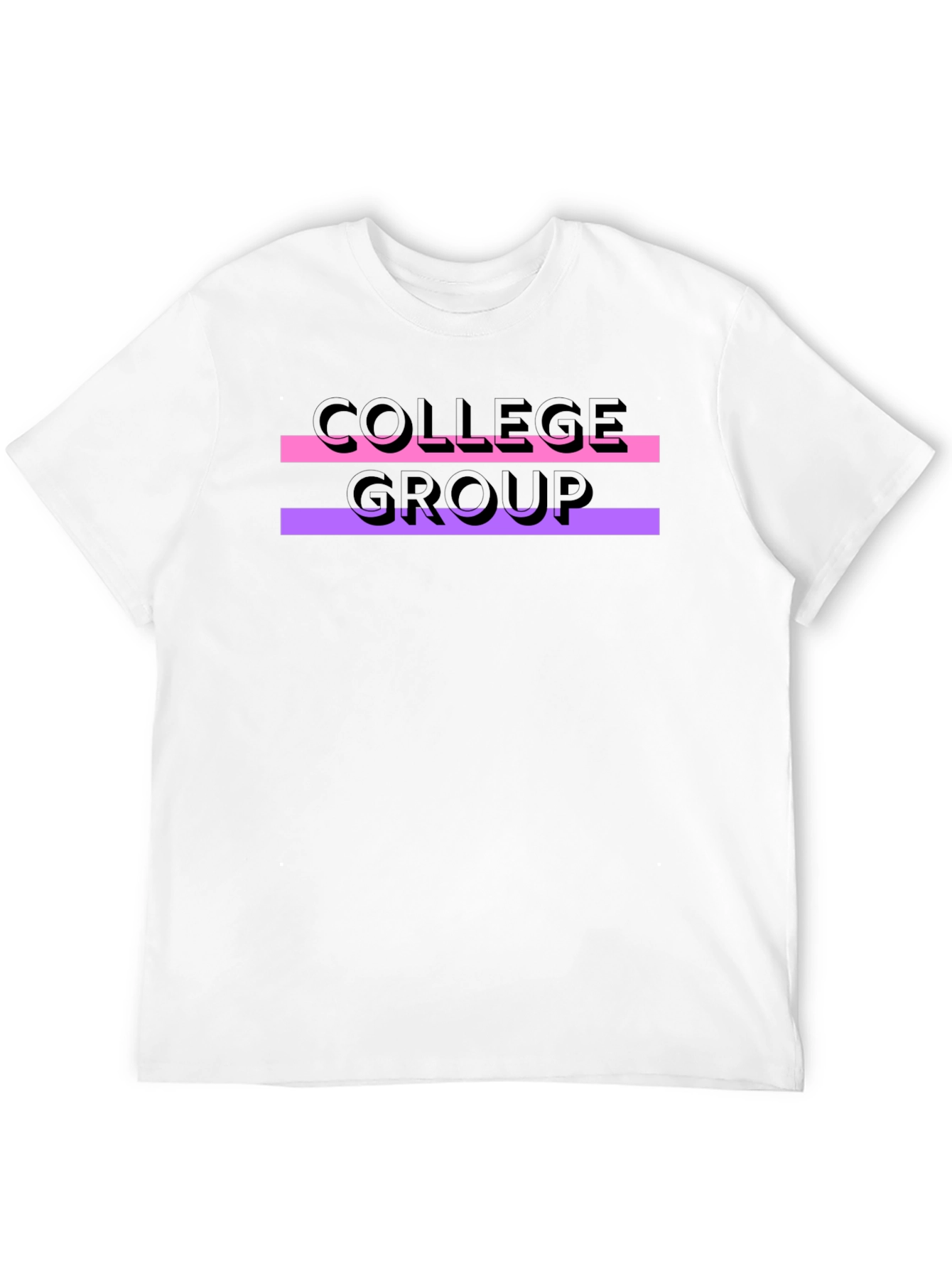 College Group Graphic Tee - Black Unisex T-Shirt
