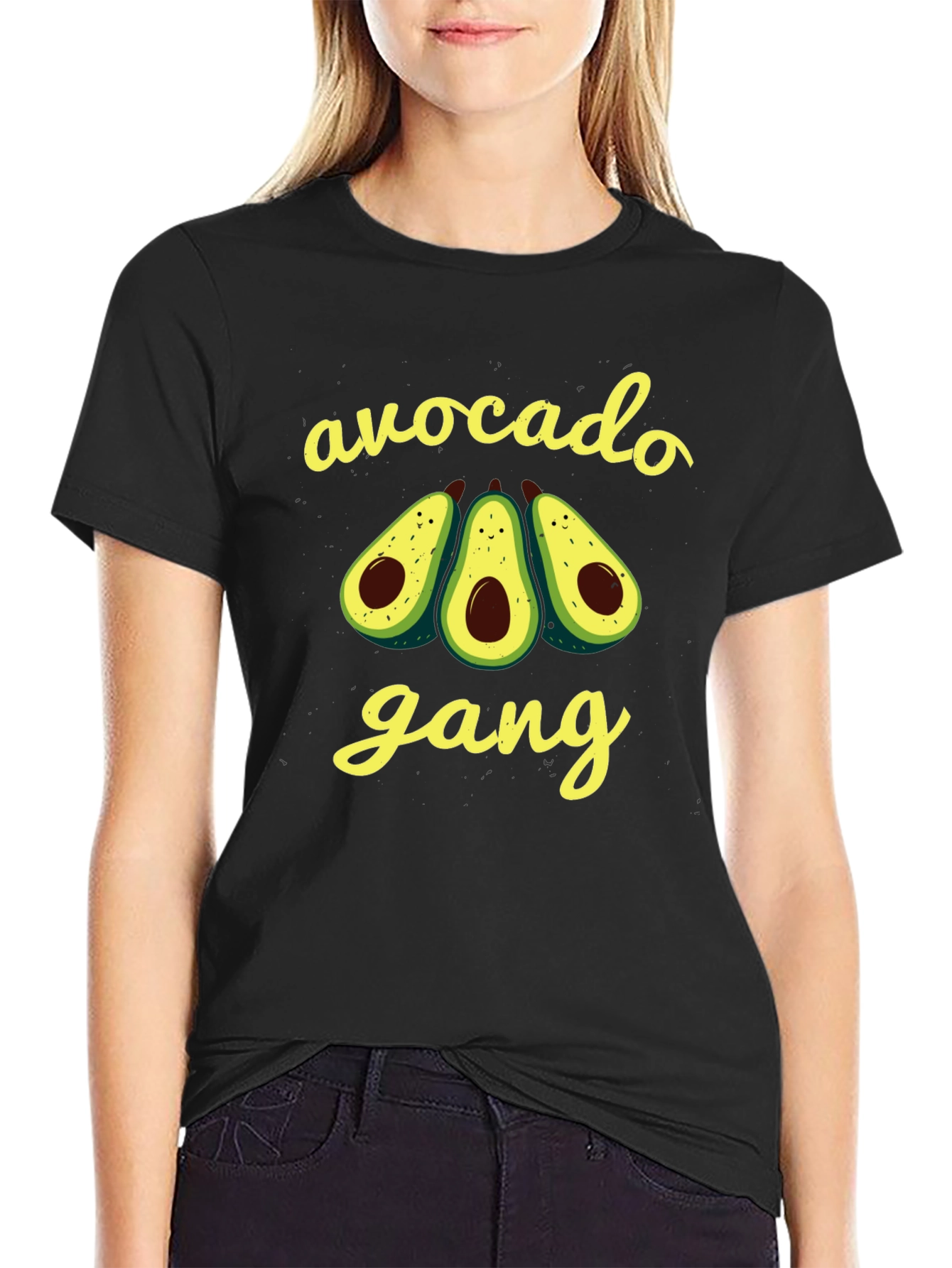 Avocado Gang Graphic Tee - Black