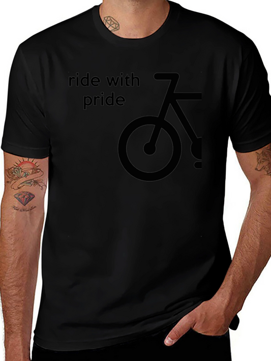 Ride with Pride Black Graphic Tee