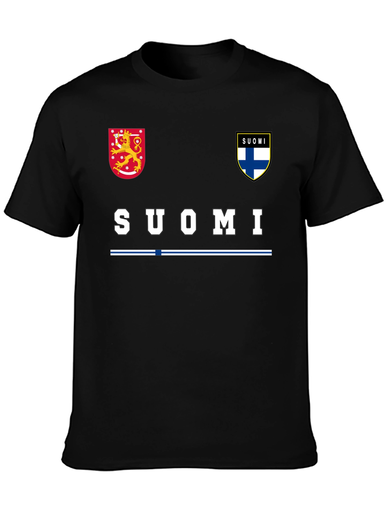 Finland Suomi T-Shirt Black