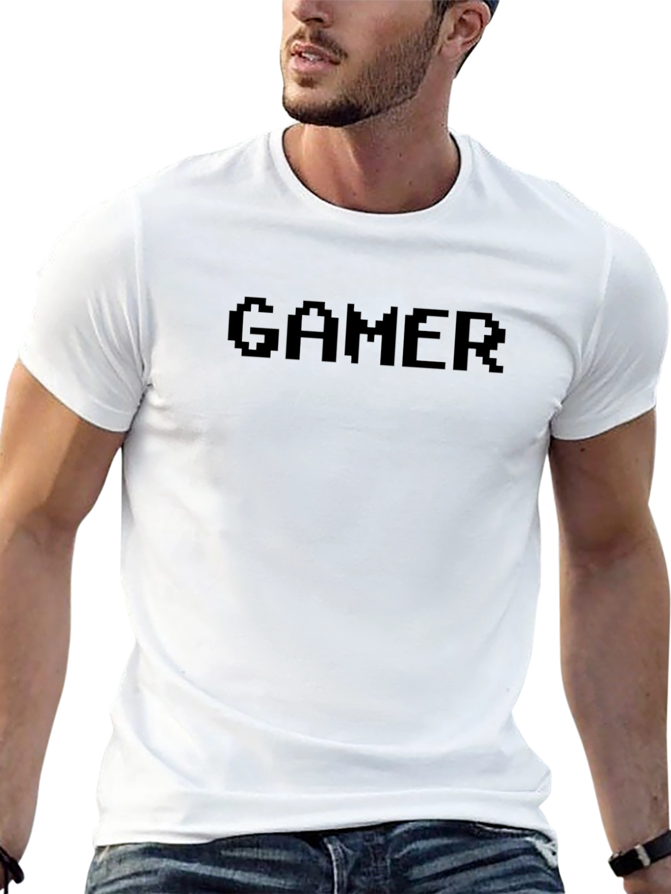 Gamer Pixelated Black T-Shirt