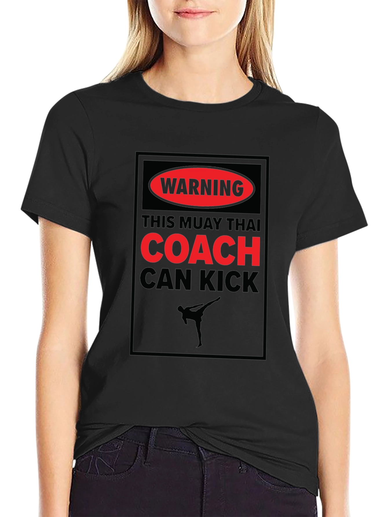 Muay Thai Coach Warning T-Shirt - Kickboxing Training Tee