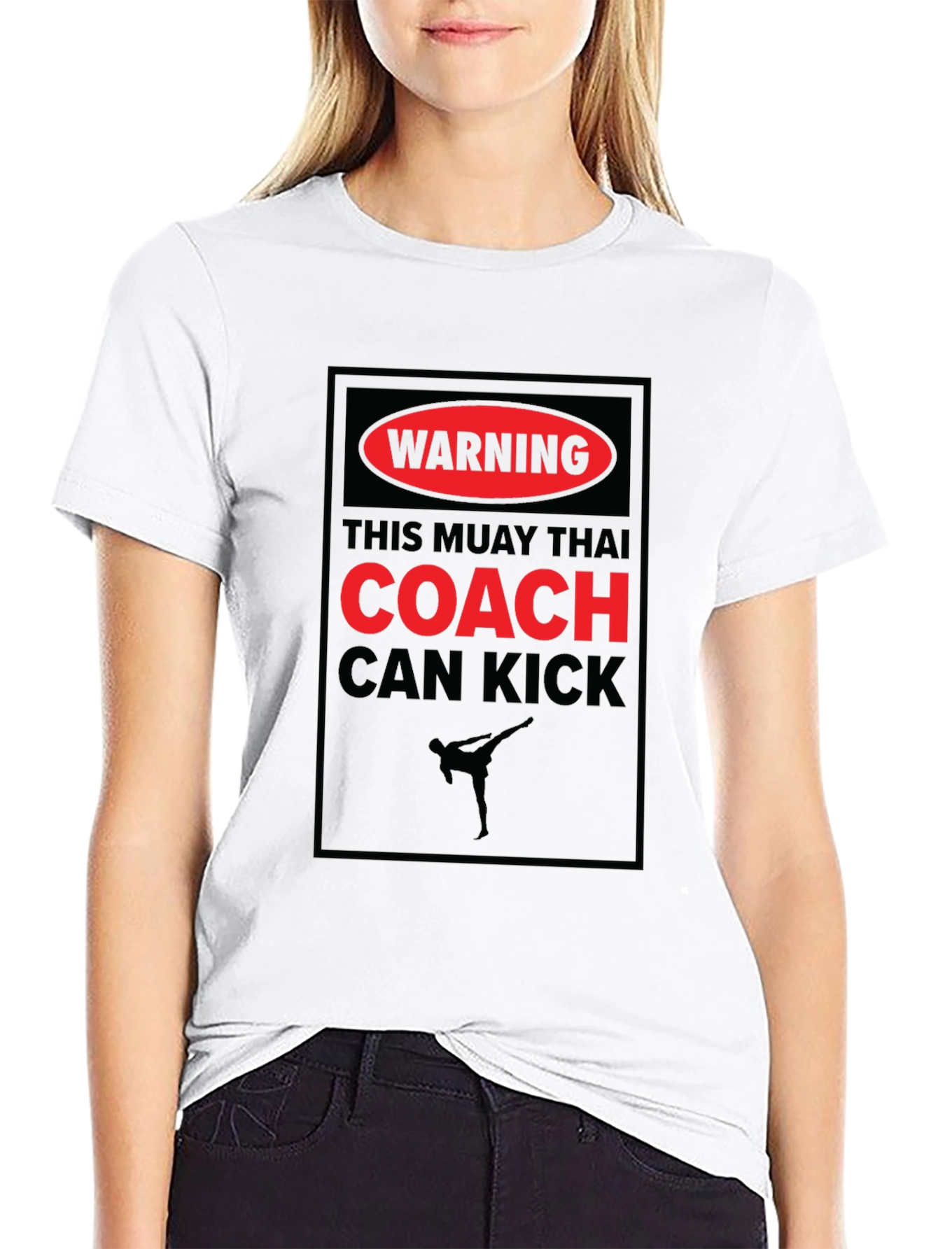Muay Thai Coach Warning T-Shirt - Kickboxing Training Tee