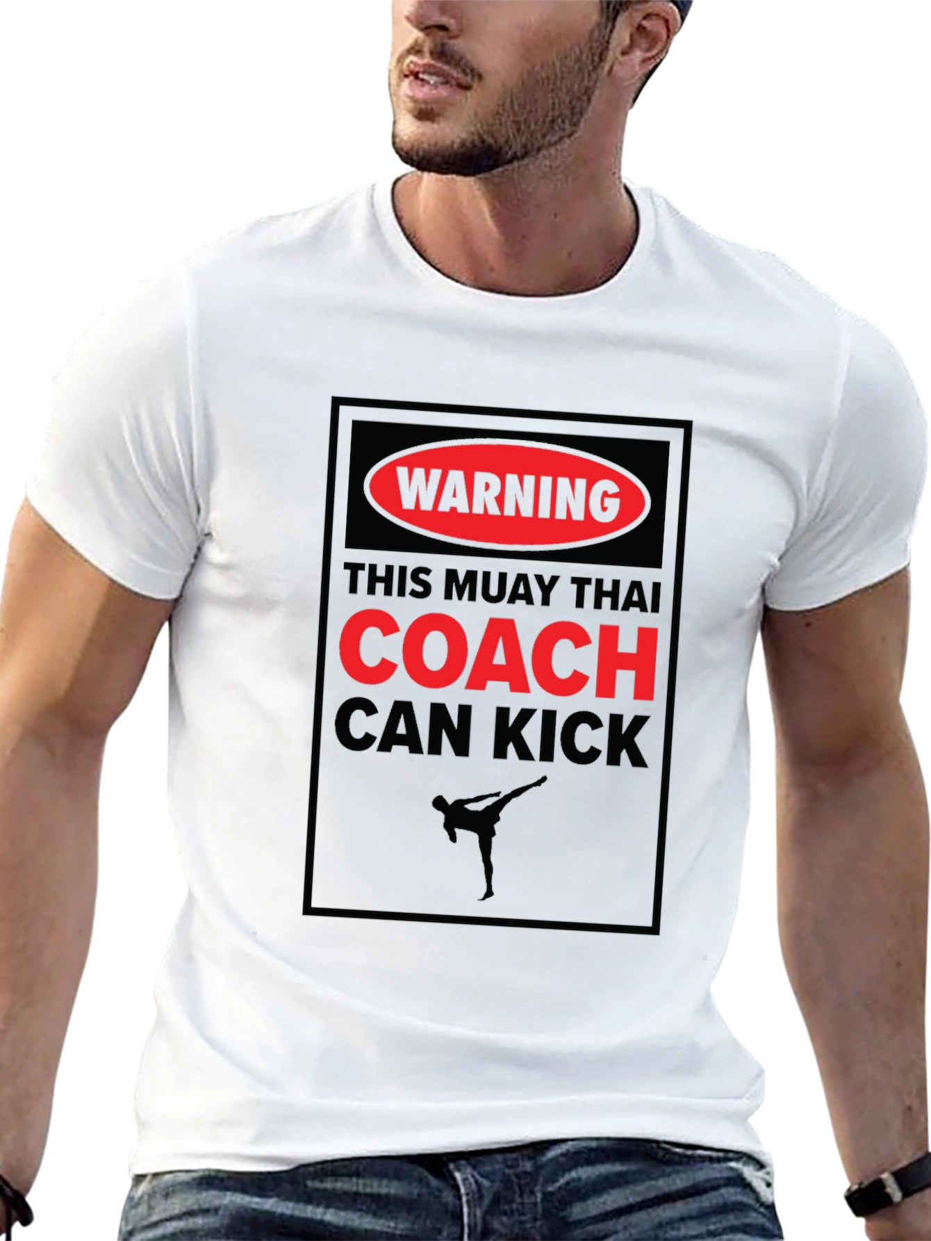 Muay Thai Coach Warning T-Shirt - Kickboxing Training Tee