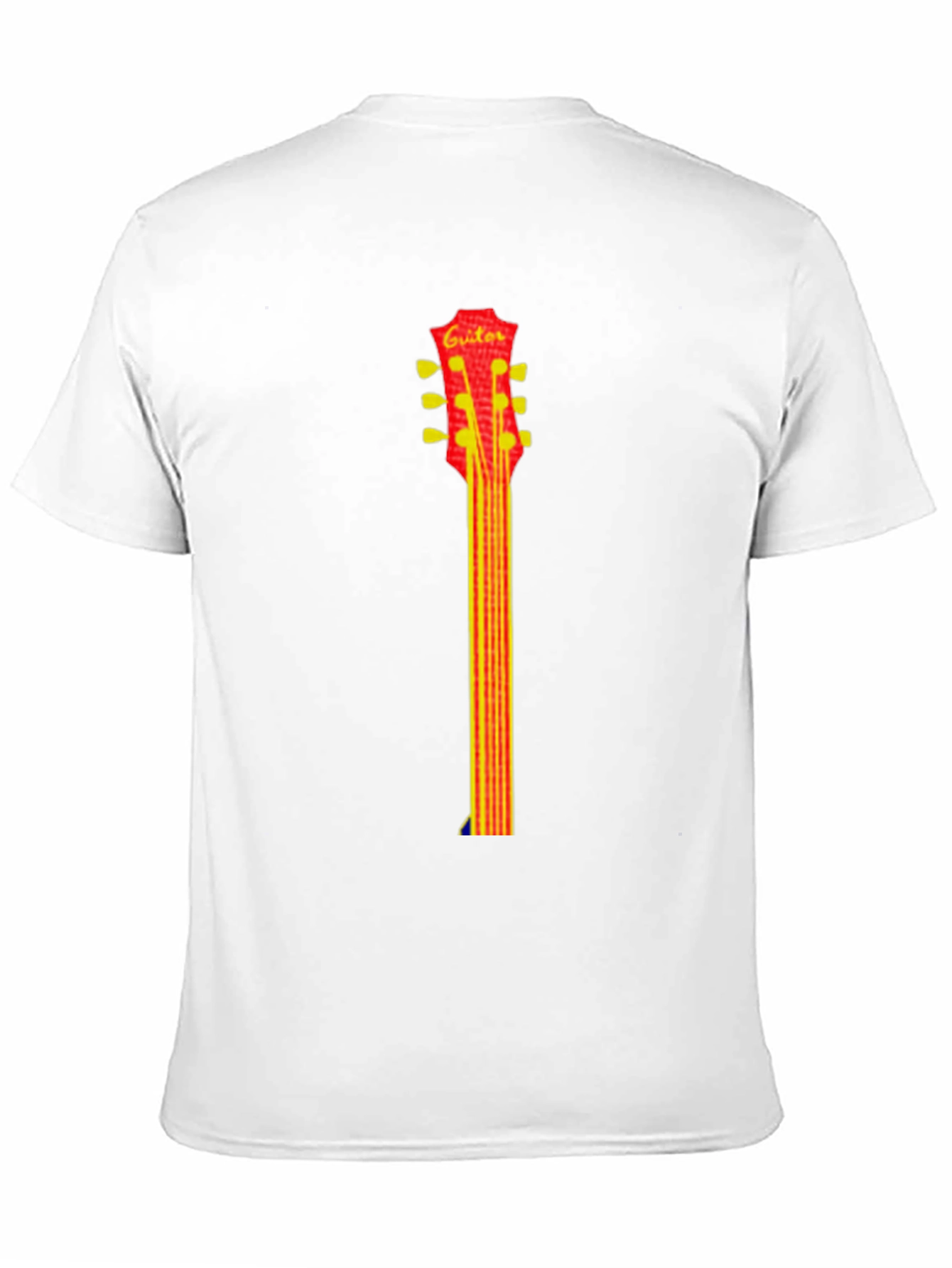 Guitar Neck Graphic Tee - Casual Style