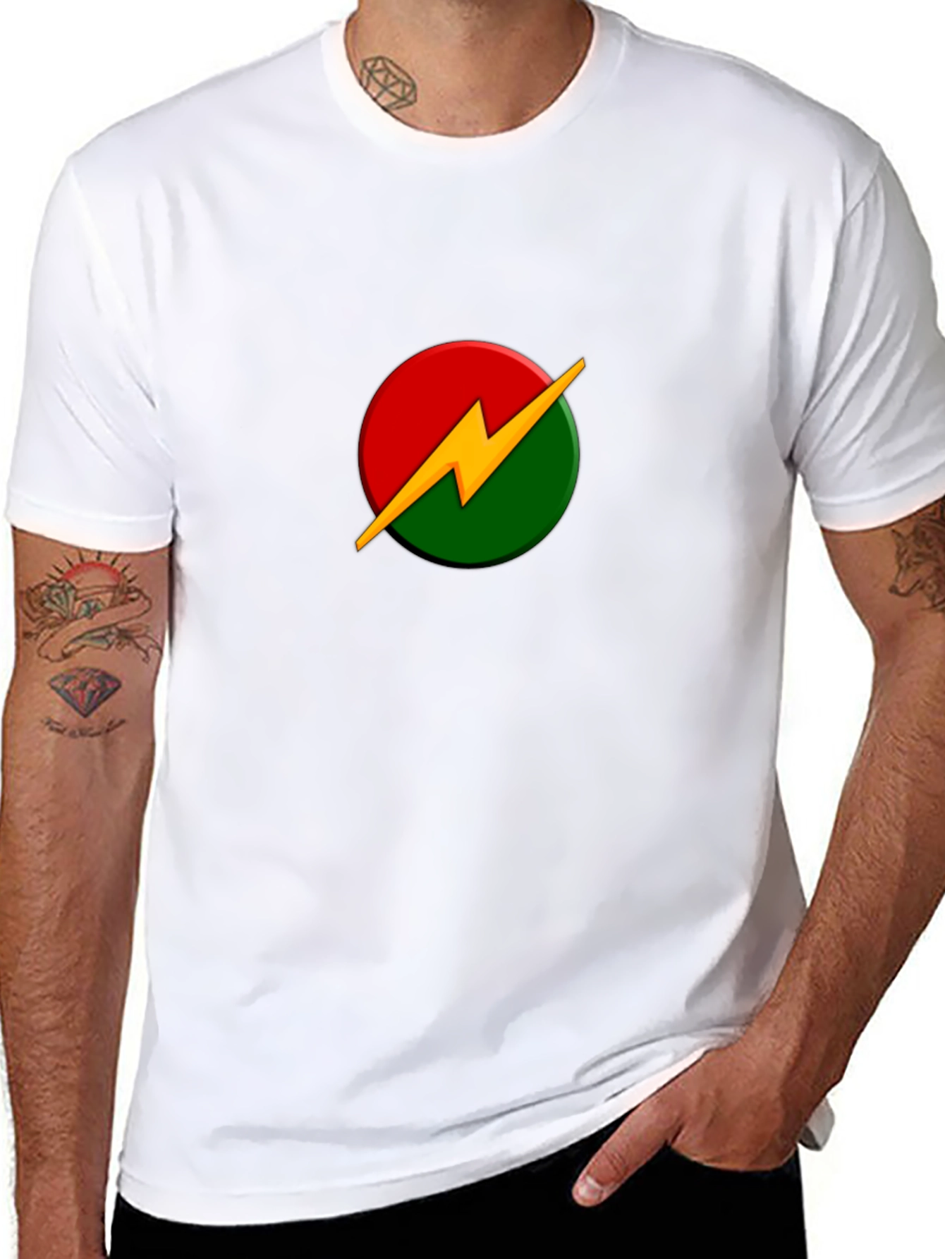 Bolt Logo Graphic T-Shirt - Black
