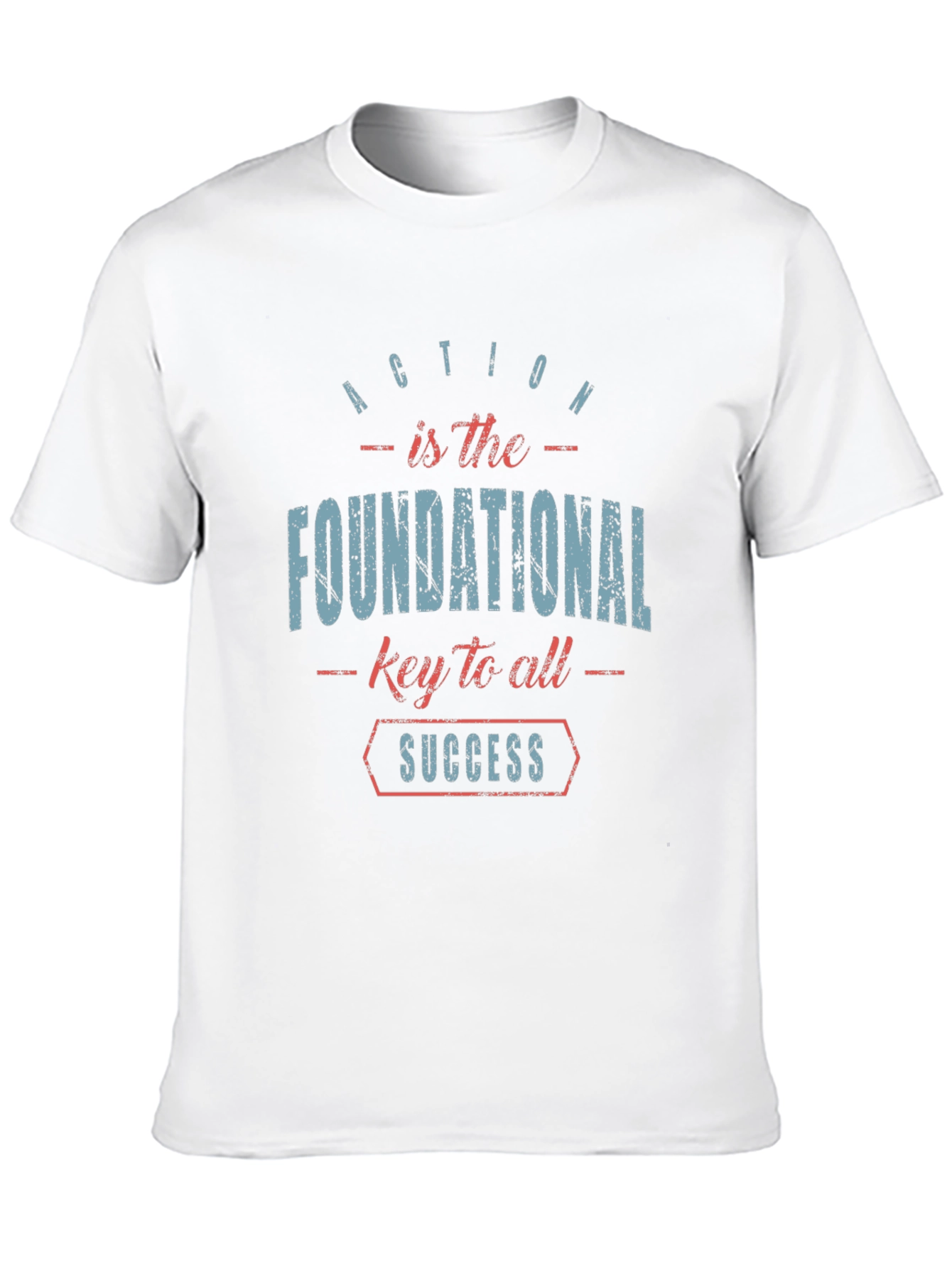 Inspirational Graphic T-Shirt: Action is Success