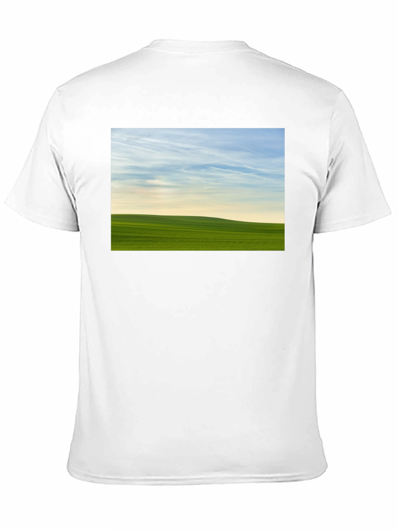Green Field Horizon Graphic Tee