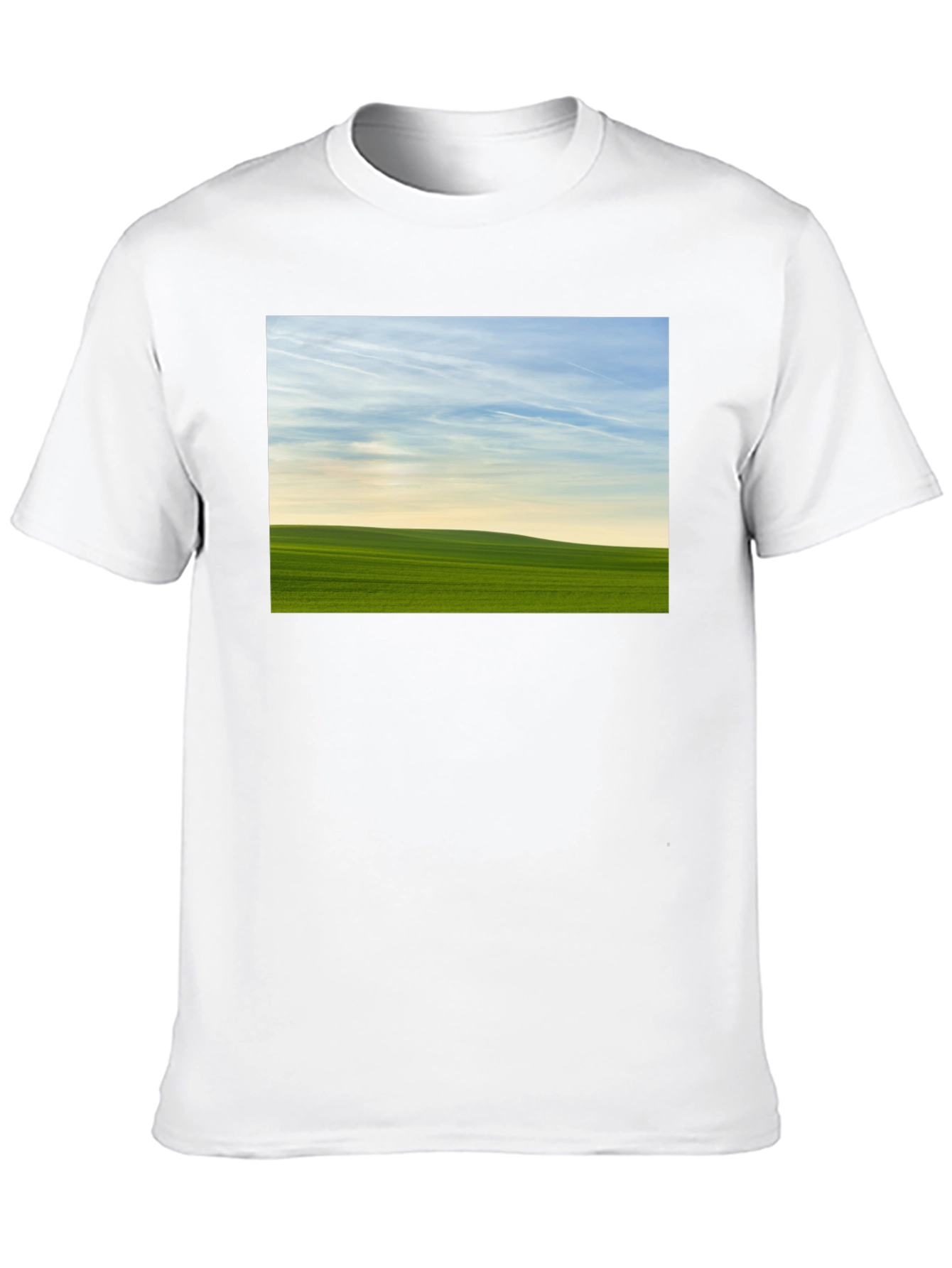 Green Field Horizon Graphic Tee