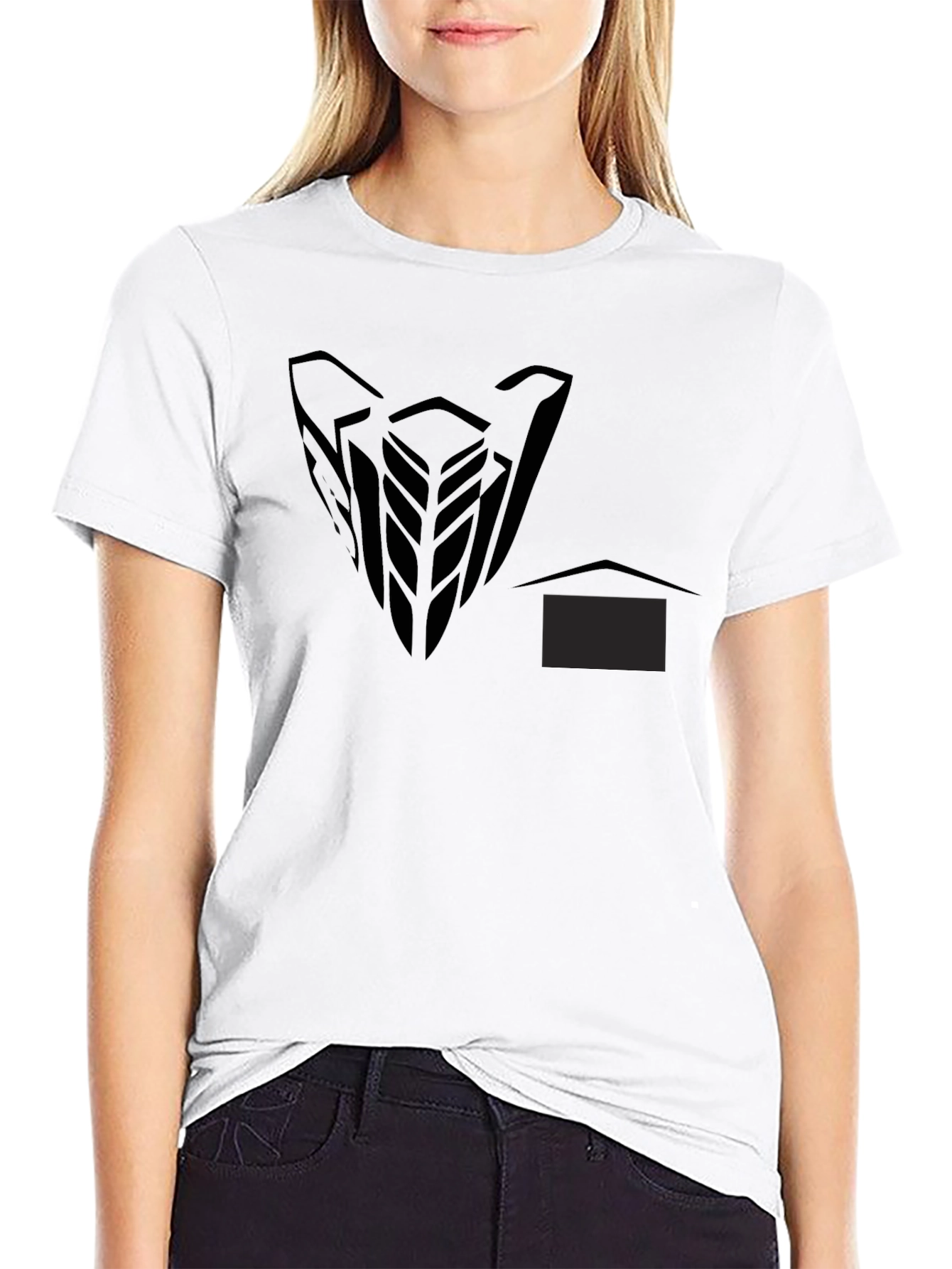 Mens Black Graphic Print Short Sleeve T-Shirt