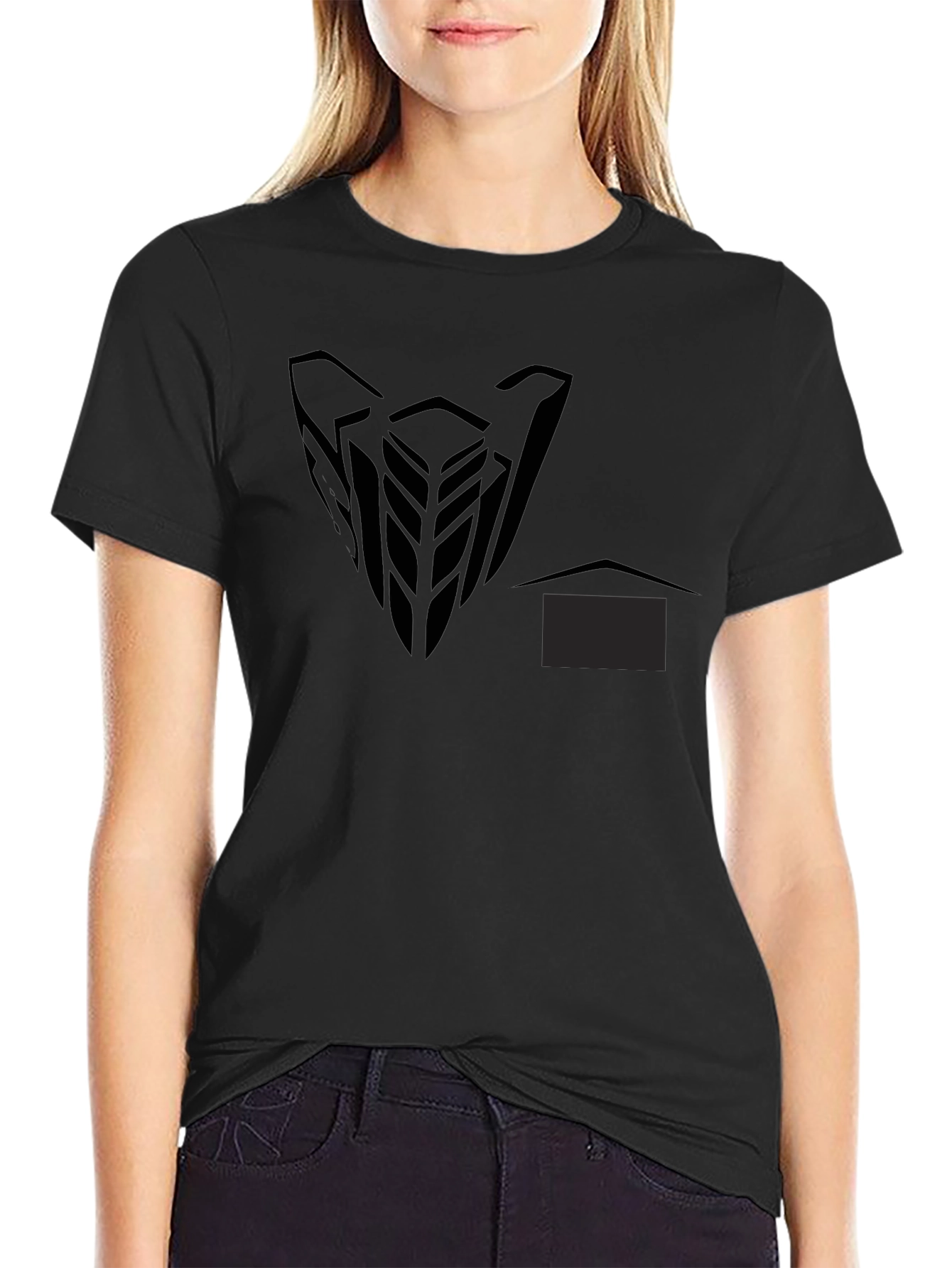 Mens Black Graphic Print Short Sleeve T-Shirt