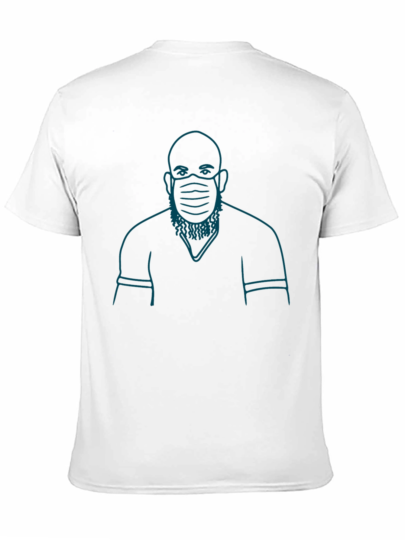 Masked Man Graphic T-Shirt - Black