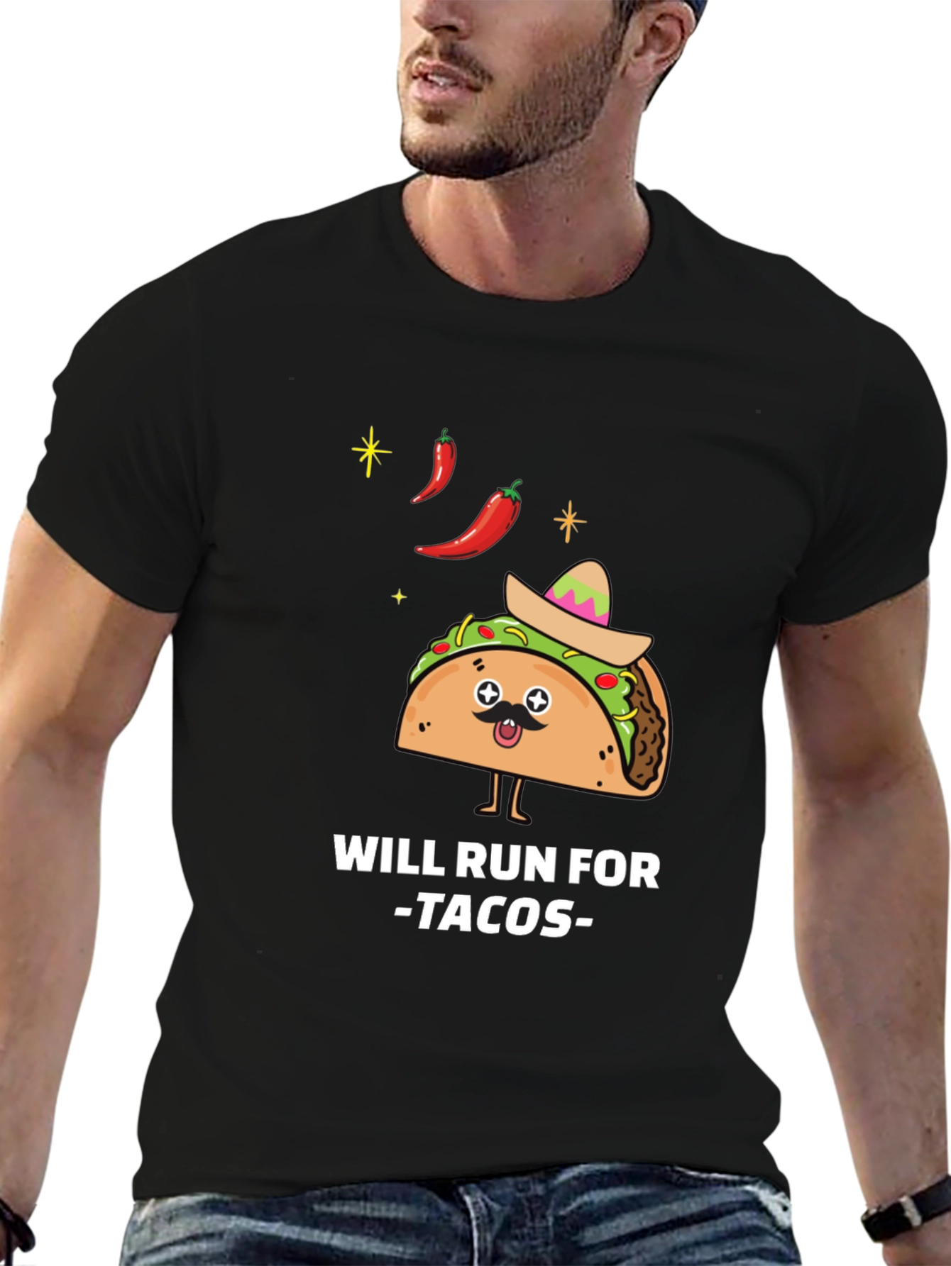 Will Run For Tacos Graphic Tee