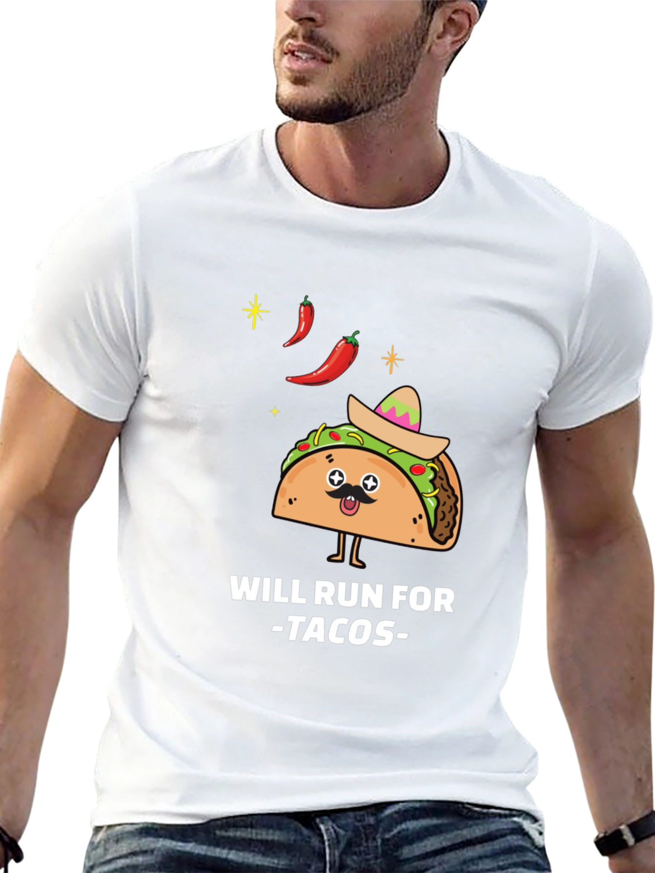 Will Run For Tacos Graphic Tee
