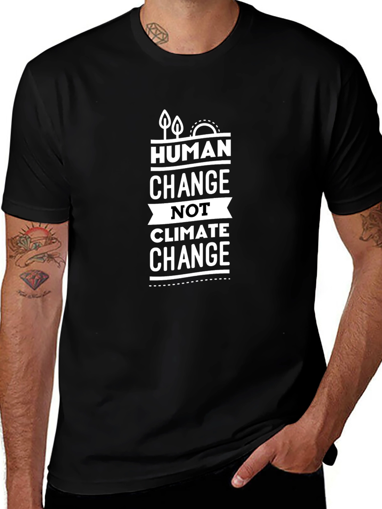 Human Change Not Climate Change Graphic Tee