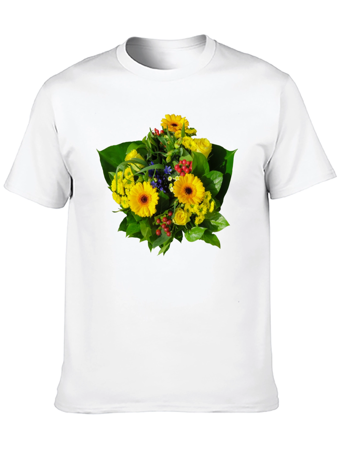 Floral Bouquet Graphic Tee - Vibrant & Stylish
