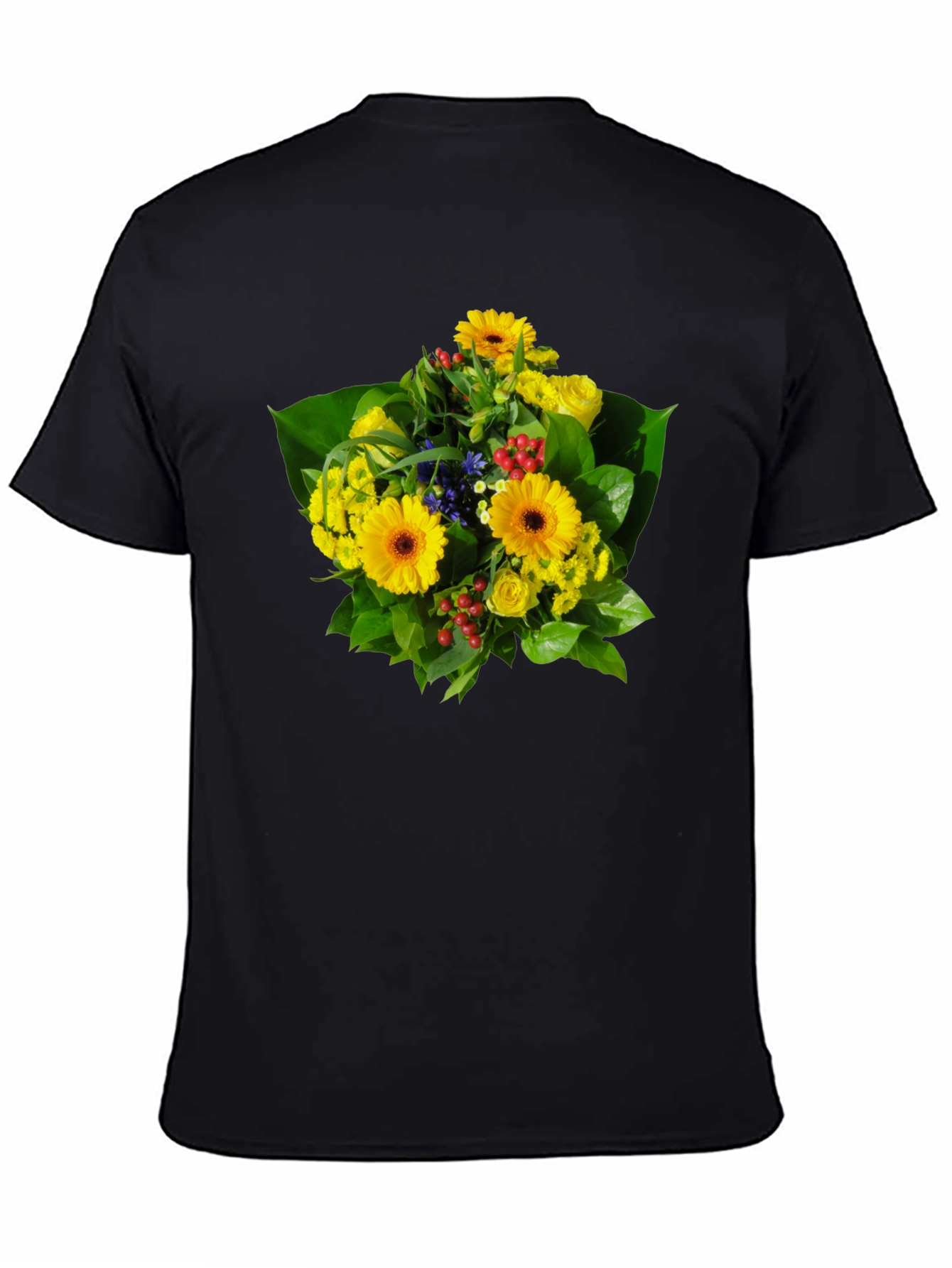 Floral Bouquet Graphic Tee - Vibrant & Stylish