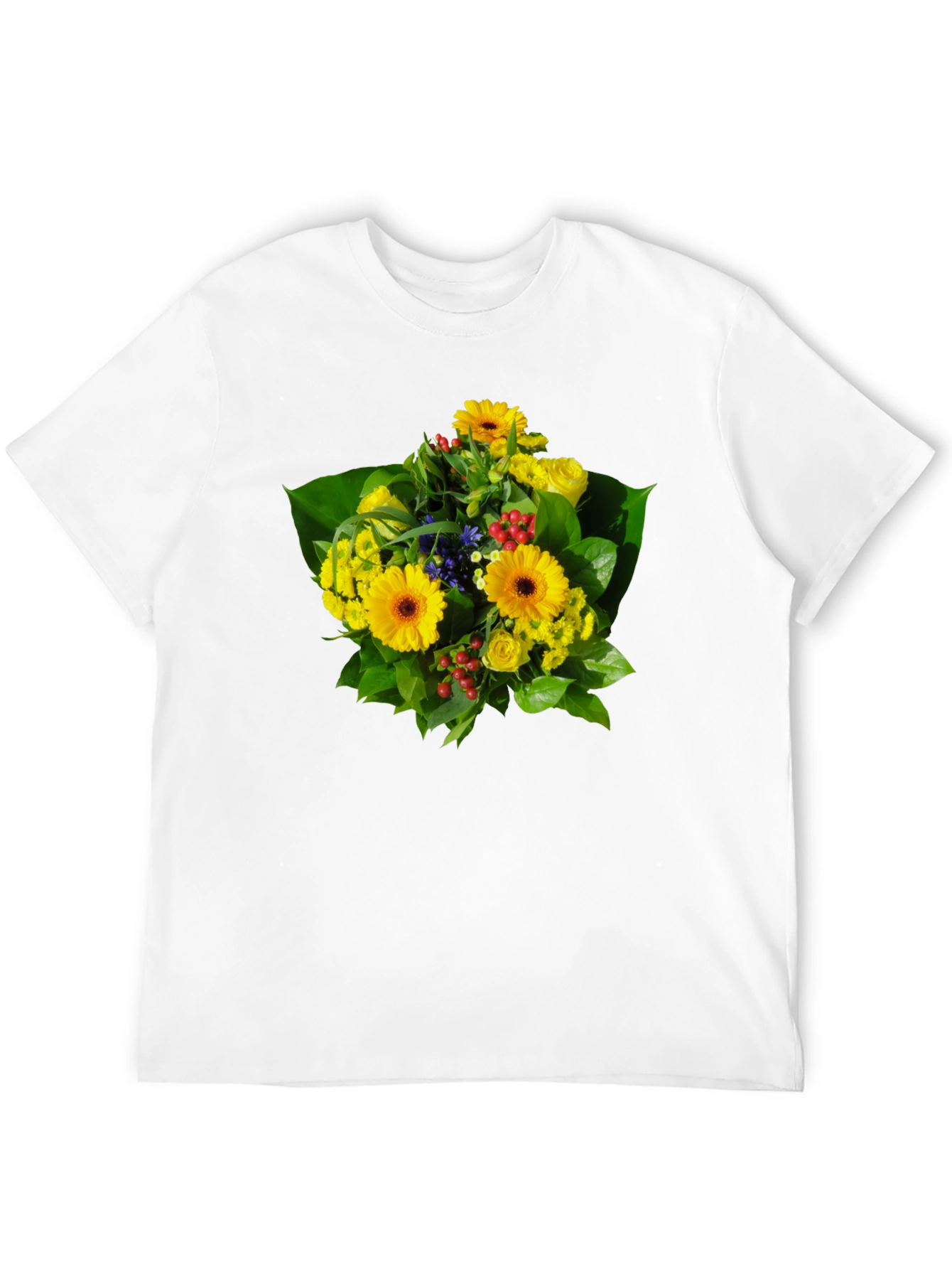 Floral Bouquet Graphic Tee - Vibrant & Stylish