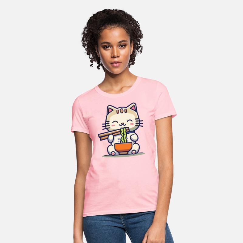 cat eating spaghetti