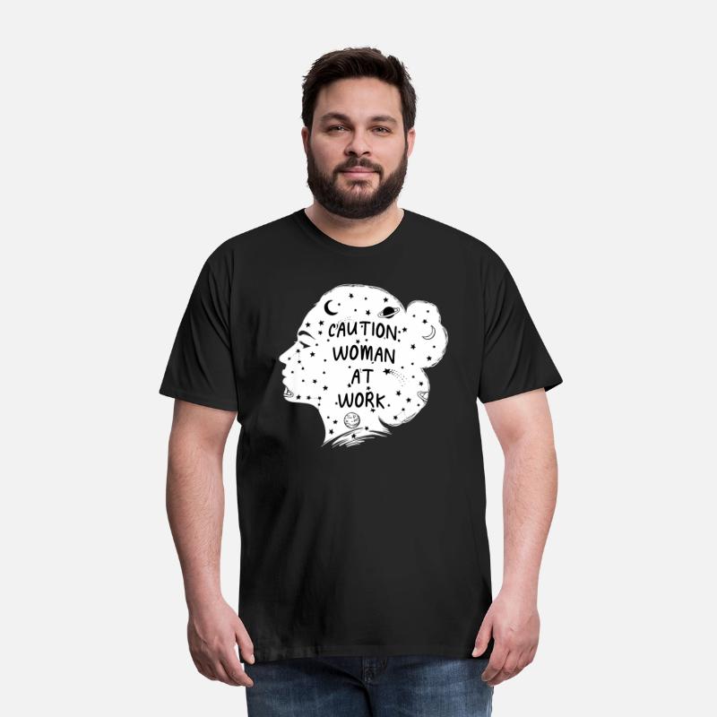 Caution Woman at Work Feminist Funny Womens Rights