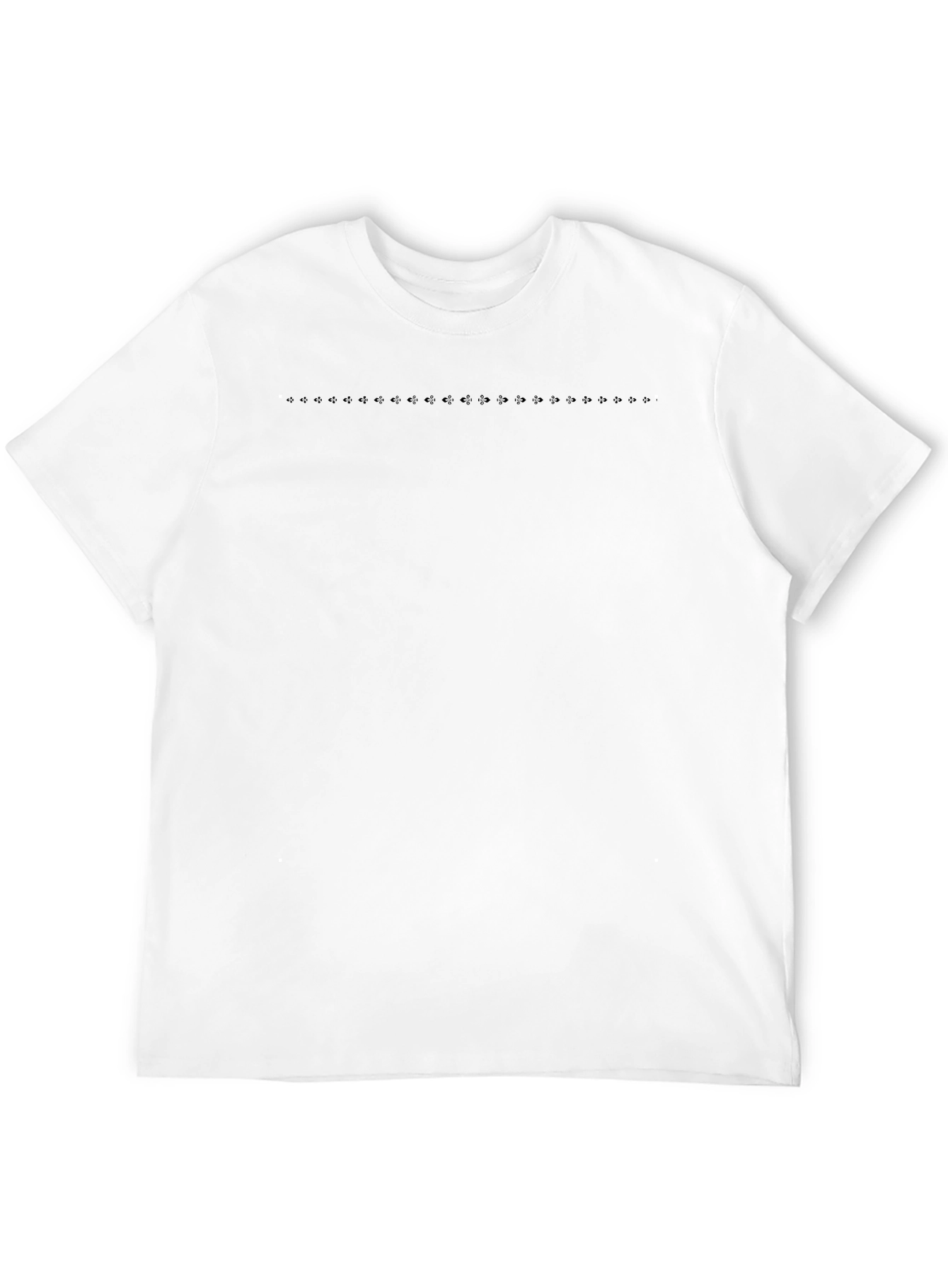 Mens Solid Black Crew Neck T-Shirt