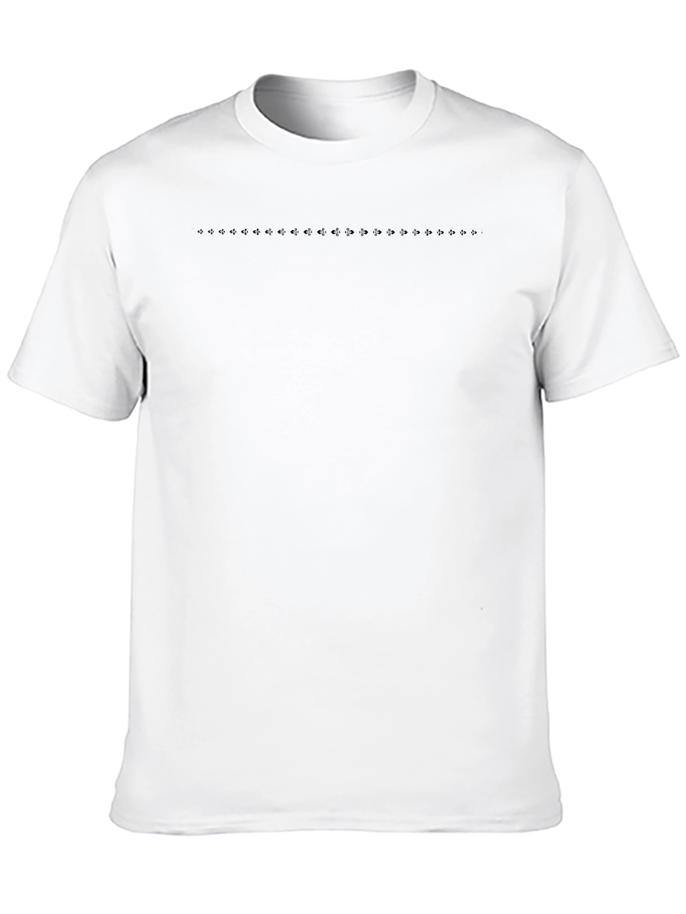 Mens Solid Black Crew Neck T-Shirt