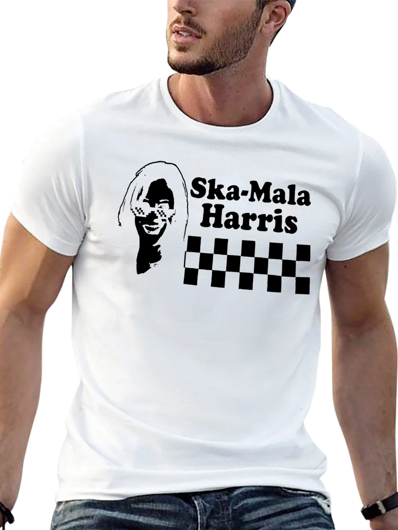 Ska-Mala Harris Black Graphic Tee